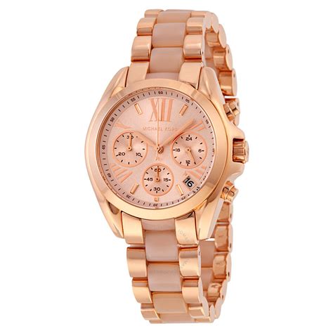 michael kors chrome and rose gold|rose gold mk watch cheap.